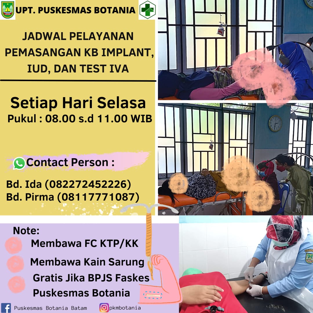 Pelayanan KIA, KB, Imunisasi – Puskesmas Botania Kota Batam